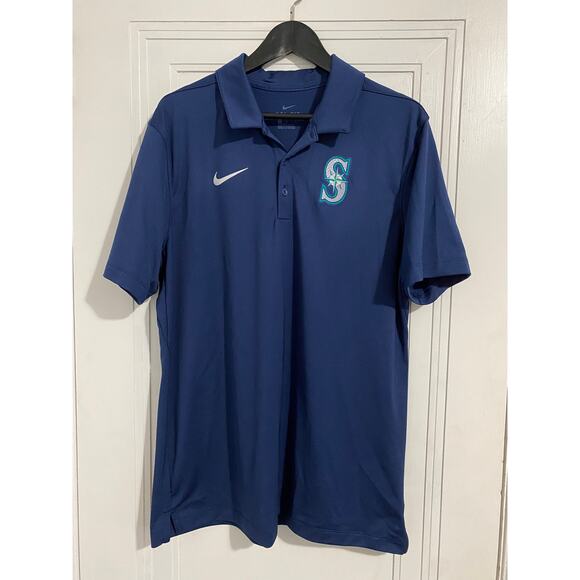 Seattle Mariners Nike Dri-Fit Polo Men's Size Large - Picture 1 of 5
